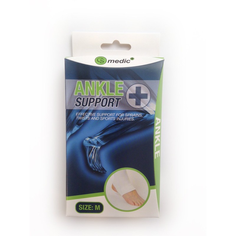 CS Medic Elastic Ankle Injury Sprain Compression Support Bandage (Medium)