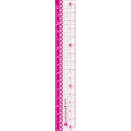 Sonic nanopita Girl Straight Ruler 15 cm Reversible