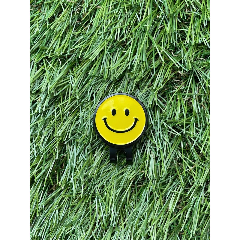 Don Flyee Smile Mark Niconico Golf Marker Hat with Clip