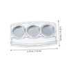 Beavorty 6pcs Boxes eye shadow box mini tray eyeshadow pigment