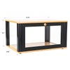 ETMI Bamboo Bread Box for Kitchen Countertop - Large Black