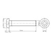 M4 (4mm x 5mm) Button Head Screws Allen Socket Bolts