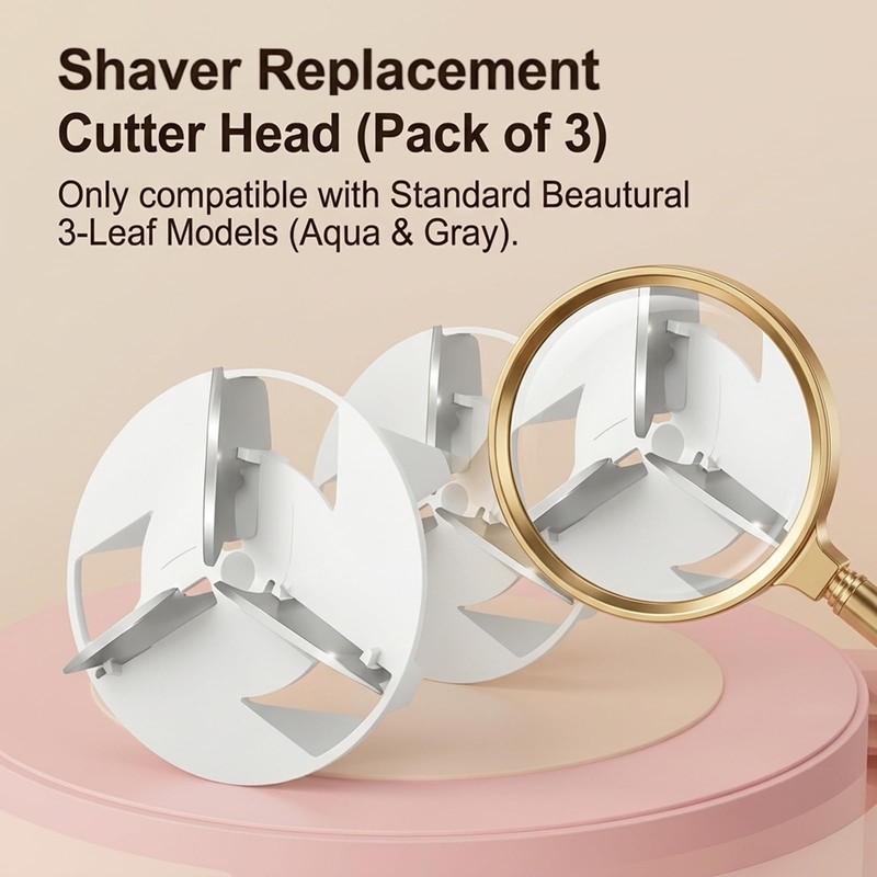 (ONLY For 3-Leaf)Compatible with Beautural Fabric Shaver Replacement Blades