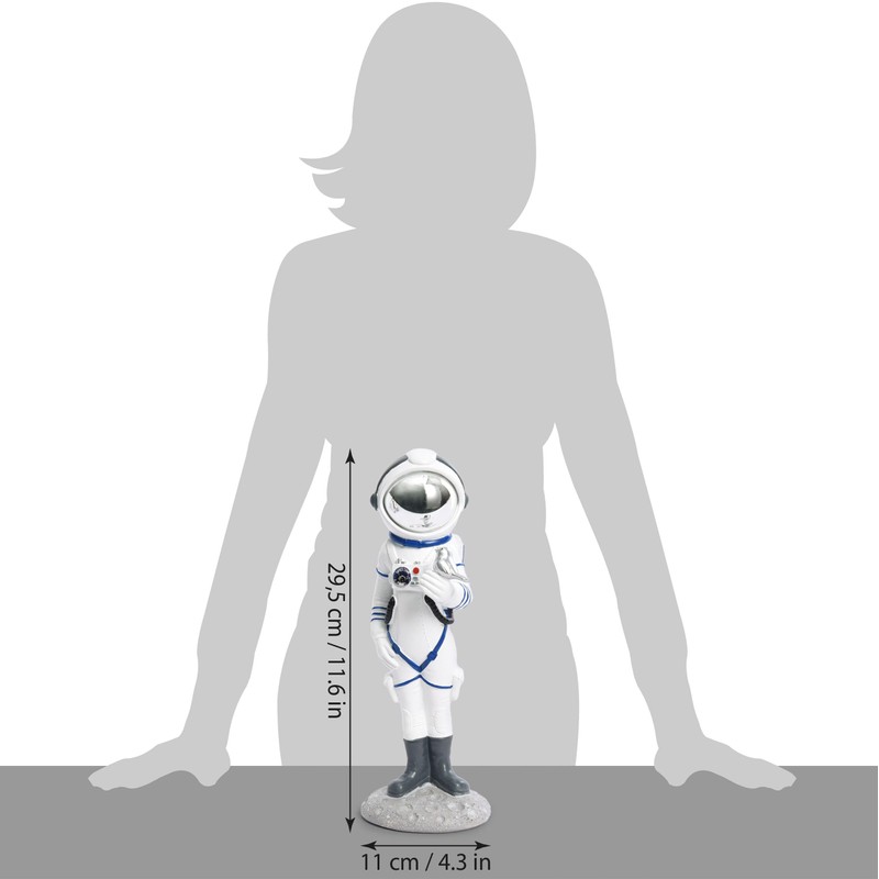 BRUBAKER Decorative Astronaut with Small Bird - 30 cm Spaceman