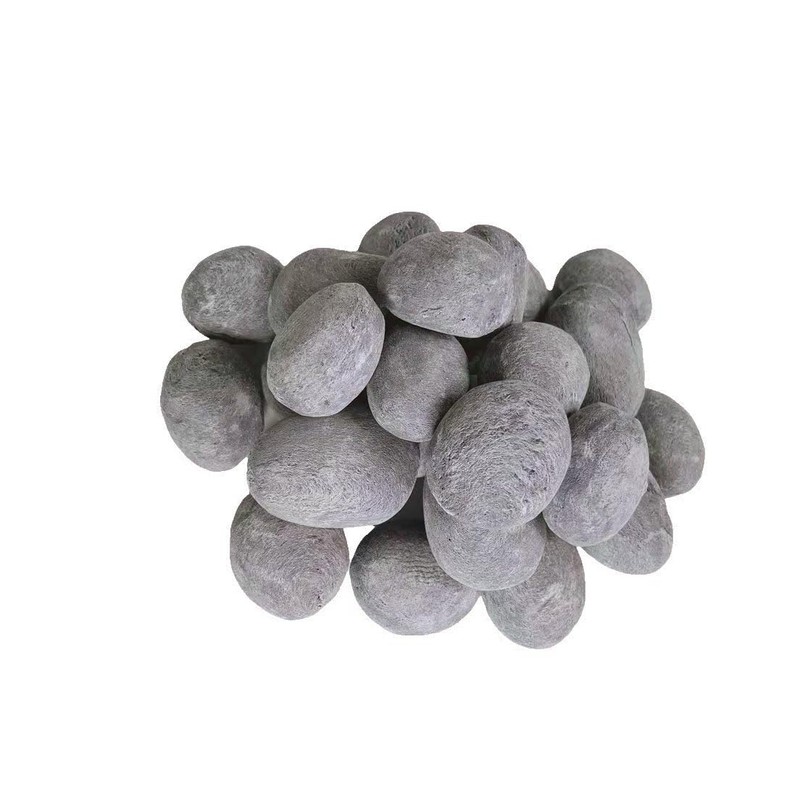 24 Fireplace Ceramic Pebbles, Round Fireplace Stone, Gas Fireplace Logs