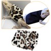 Briny River 2pcs Bearded Dragon Lizard Clothes Sweater Jacket, Leopard