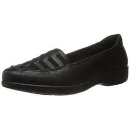 Easy Street Women's Genesis Flat, Black Burnish, 7.5 W US