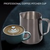 Frothing Cup 600ml 304 Stainless Steel Thickened Milk Frothing Jug