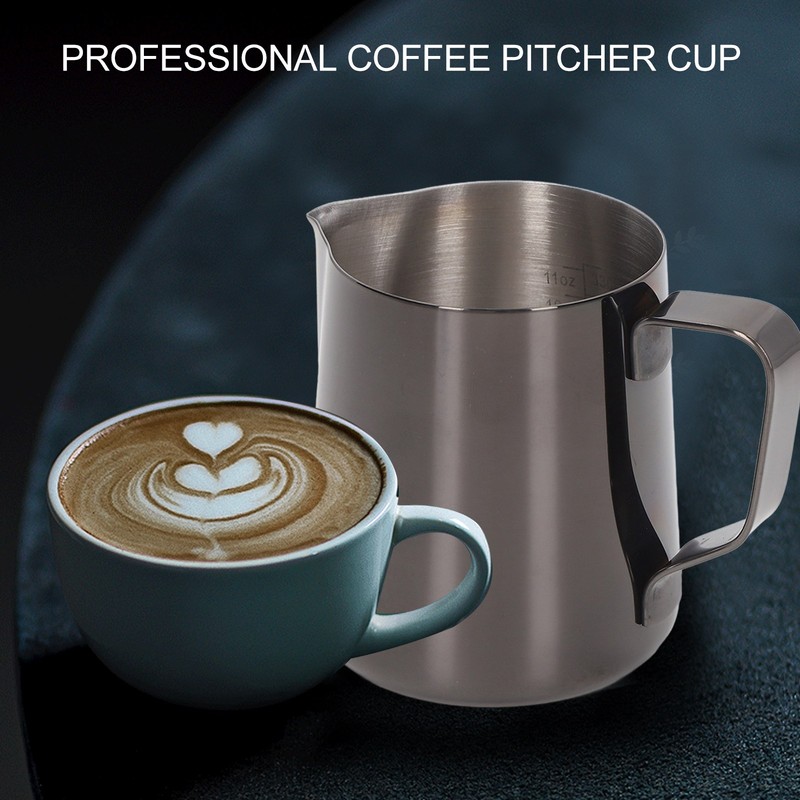 Frothing Cup 600ml 304 Stainless Steel Thickened Milk Frothing Jug
