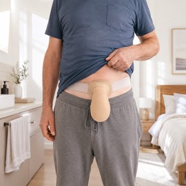 Adjustable Ostomy Support Belt with Drainable Pouch – Flexible Stoma Bag Holder for Colostomy & Ileostomy Daily Use