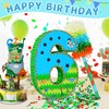 Number 6 Pinata for Birthday Party Decorations, Jungle Dinosaur Piñata