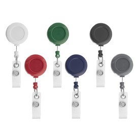 Karteo® ID Card Holder with Retractable Mechanism White with Clip for ID Card Holder as Card Holder