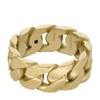 Fossil Men's Harlow Linear Texture Chain Gold-Tone Stainless Steel Band