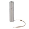 Mini Stainless Steel Flashlight 3 Mode Pocket LED Torch Handheld