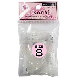 エリコネイル プロフェッショナル クリアチップ サイズ別チップ50枚入り EROVB-8