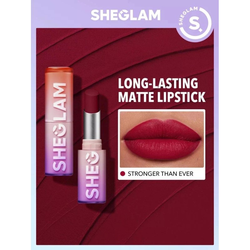 Sheglam Lápiz De Labios Mate Larga Duración Dynamatte Boom