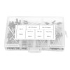 Black Aluminium Rivets, 120 Piece Aluminium Blind Rivet Mounting Assortment,