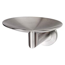 Carlisle Brass LX13 LX13SS DELEAU LX Curved SOAP Dish G316, Satin Stainless Steel