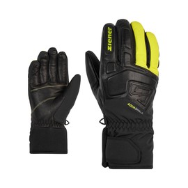 Ziener Men's GLYXUS Ski Gloves, Winter Sports, Waterproof, Breathable, Bitter Lemon, 11