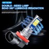 SHENKENUO H11 LED Headlight Bulb Low Beam Bright w/Flash 2