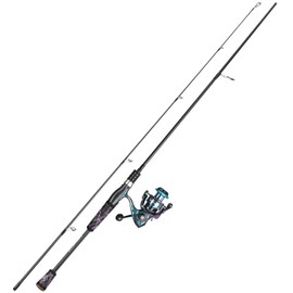 One Bass Fishing Rod Reel Combo, Colorful Fishing Reel, Spinning & Baitcasting Fishing Pole with SuperPolymer Handle-Spinning- 7'0" with 2000 Reel