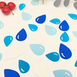 Raindrop Cloud Baby Shower Party Table Confetti,Gender Reveal Party Table Scatters,Mommy to Be Party Decoration Sprinkles for Wedding Birthday Party Decoration