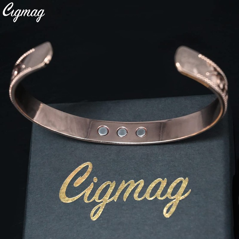 Cigmag 9X Lymphatic Drainage Copper Magnetic Bracelet for Women 99%