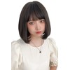 Bright Lara hf1443-BC Wig, Bob, Full Wig, Short, Natural, Short
