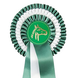 Pfiff tournament bow, pleated bow with satin ribbon, with 1, 2 and 3 rosettes, Premium