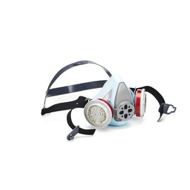 MSA 10218529 Advantage 900 Elastomeric Half-Mask Respirator - Cost Effective Replacement for Disposable Respirators, Filters Exhaled Breath, Rear Clasp and Drop-Down Head Harness - Size: Large