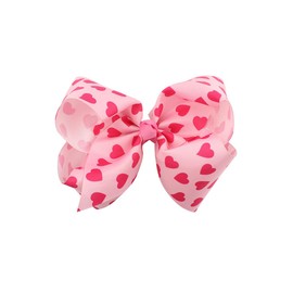 Hair Bow Clips Pin Girls Hairclips Ribbon Hairpins Bowknot for Valentines Days JHV14 (Bow-B0)