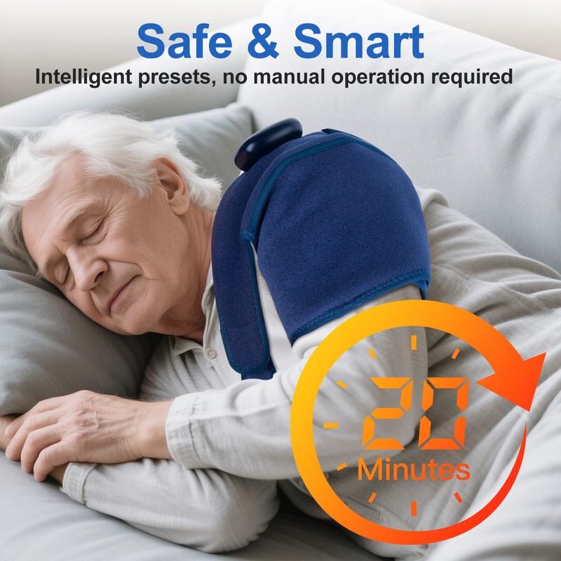 Sgakgu Knee Massager with LED Display, with 5-Speed Heat and