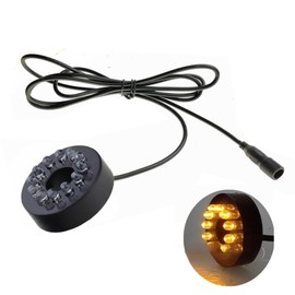 SUIOPPYUW RGB Waterproof Connector Light Underwater Lighting Feature Garden Underwater Light Waterproof Waterfall Display Fish, Yellow Light，12LED