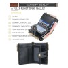 Cartera Rfid Regalo Bloqueo Con Cadena Antirrobo Para Hombre