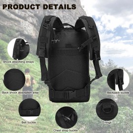 Unbranded Tactical Backpack Molle Backpack Military Bag Army 3 Day Assault Pack Rucksack
