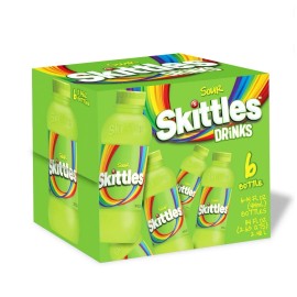 Skittles 🔵 New Limited Edition SKITTLES 6-Pack Original SOUR Apple Candy Drink 84floz
