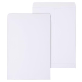 GeeRic 50 Pack C5 Kraft Envelopes Self-Sealing, C5 229x162mm Greeting Card Mailing Envelopes for Invitations Wedding Announcements White
