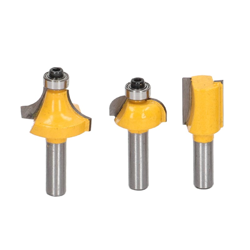 15Pcs Router Bit Straight Slotting Router Bit Cutter Tool Set