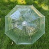 KOULONGDAMI Kids Clear Umbrella for Rain Dome Bubble Umbrellas Windproof