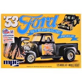 DCD Skill 2 Model Kit 1953 Ford Stepside Pickup Truck 1/25 Scale Model by MPC for Model Building Tool Kits