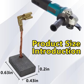 Xspeedonline 8x Carbon Brushes 194074-2, 195001-2, 191978-9 Replacement for Makita 9565PC 5" SJS Angle Grinder