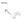 uxcell Cable Clips, 100Pcs 5mm Nail in Cable Clips Circle