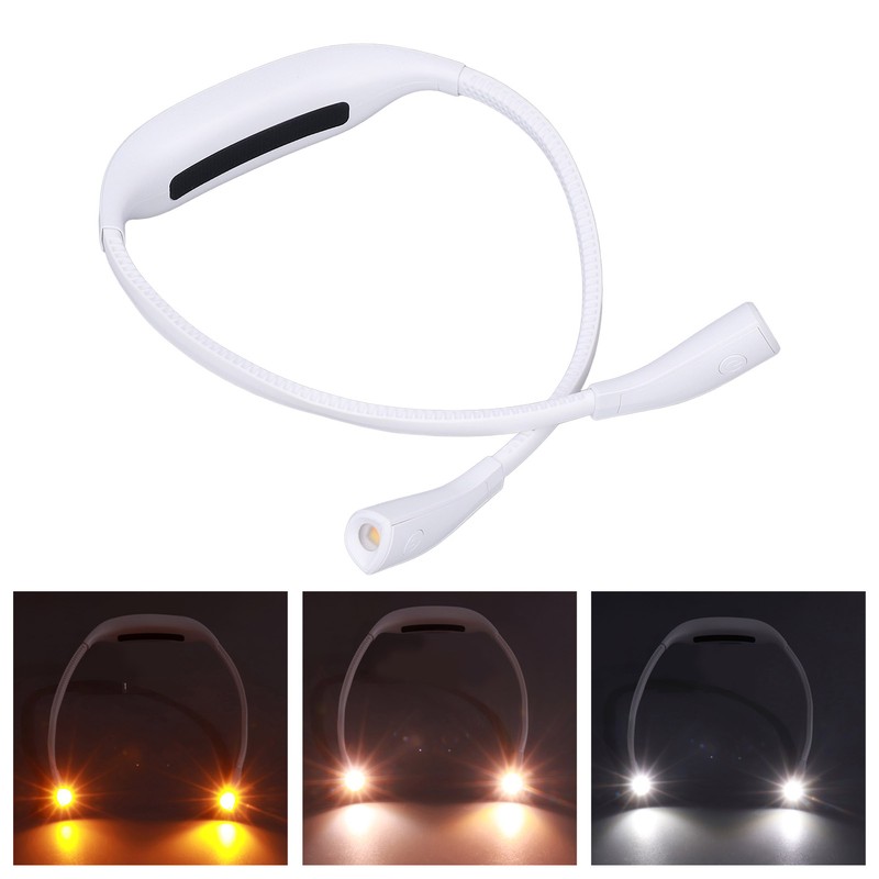 Neck Book Light USB Rechargeable Portable LED Neck Hanging Lamp