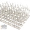 QIEGL Bird Spikes 304 Stainless Steel for Coverage 40Ft Pigeons
