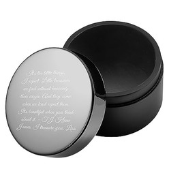 THINGS REMEMBERED Engraved Gunmetal and Acacia Wood Keepsake Box for Him (Free Customization)