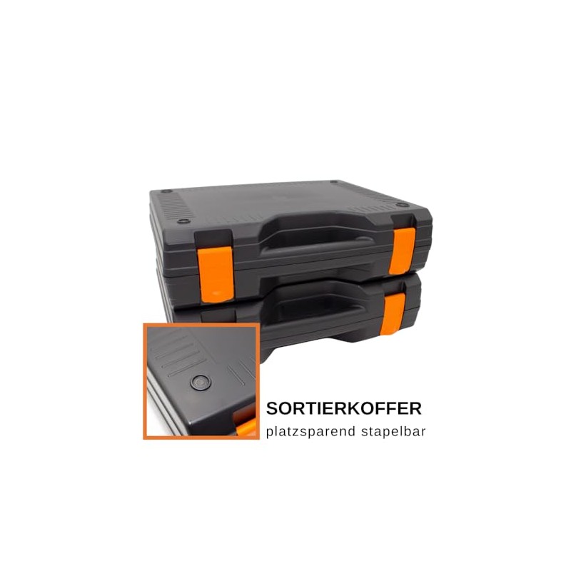 eitech Sorting Case (35 x 28.5 x 9.5 cm), Stackable,