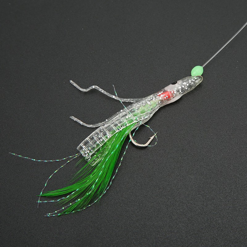 5 Set Octopus Simulation Fishing Rigs Luminous Fishing Lure Bait