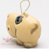 Porcelain Hippo Hippopotamus Christmas Tree ornament figurine toy handmade