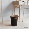 Umbra Woodrow 2 Gallon Modern Wooden Trash Can, Wastebasket, Garbage
