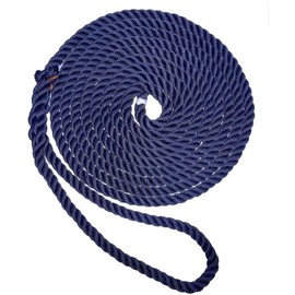 New England Ropes Boating Accessories DOCKLINE 1/2 X 35 Nylon Navy 60531600035